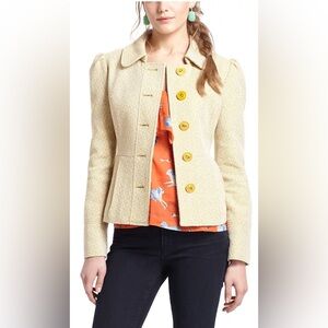 Flecked Peplum Jacket
Tabitha size 12 Anthropologie jacket A148